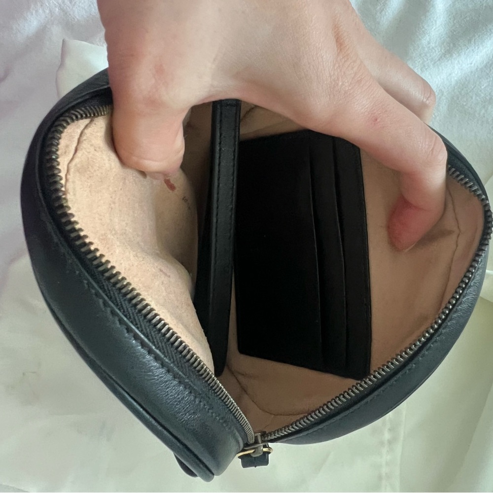 GUCCI Black Azalea Calfskin Heart Mini Bag Wristlet ORIGINAL PACKAGING - Picture 5 of 7
